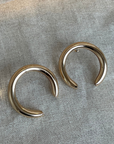 Gold Wide Horseshoe Vintage Hoops