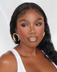 Gold Wide Horseshoe Vintage Hoops